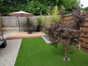 Kunstgras in achtertuin Maastricht