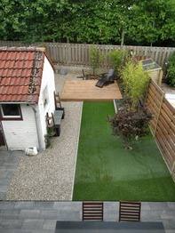 Kunstgras in achtertuin Maastricht