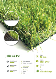 Kunstgras in voortuin Bunde